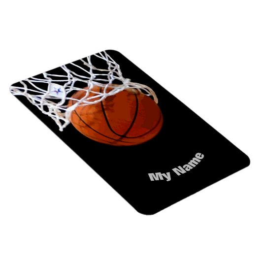 Basketball Ihr Name Magnet (Rechte Seite)