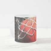 Basketball Ihr Name Mattglastasse (Vorderseite Links)