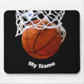 Basketball Ihr Name Mousepad (Vorne)
