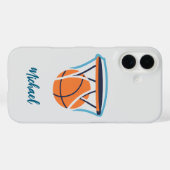 Basketball Ihr Name Persönlich Case-Mate iPhone Hülle (Rückseite (Horizontal))