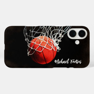 Basketball Ihr Name Persönliche Daten Adresse iPhone 16 Plus Hülle