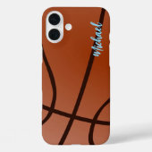 Basketball Ihr Name Persönliche Daten Case-Mate iPhone Hülle (Rückseite)