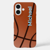 Basketball Ihr Name Persönliche Daten Case-Mate iPhone Hülle (Rückseite)