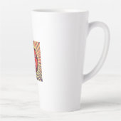 Basketball Ihr Name Pop Kunst Milchtasse (Rechts)