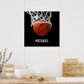 Basketball Ihr Name Poster (Küche)