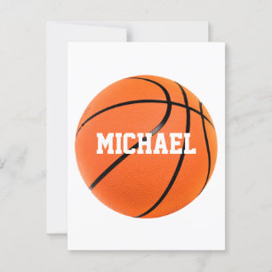 Basketball Ihr Name Postkarte