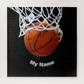 Basketball Ihr Name Puzzle (Vertikal)