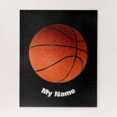 Basketball Ihr Name Puzzle (Vertikal)