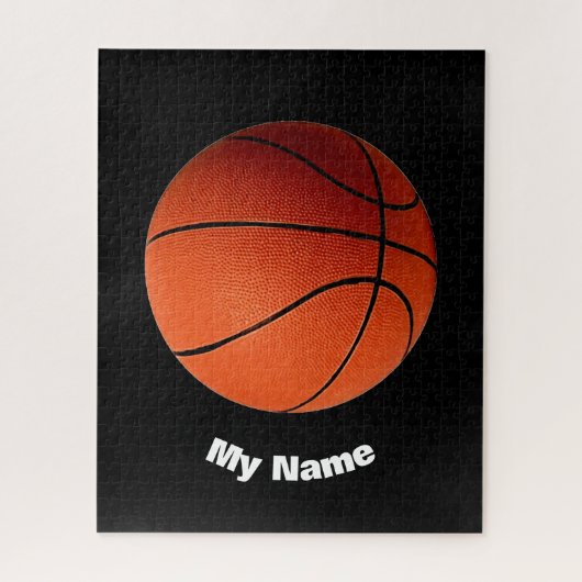 Basketball Ihr Name Puzzle (Vertikal)