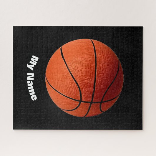 Basketball Ihr Name Puzzle (Horizontal)