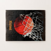 Basketball Ihr Name Puzzle (Horizontal)