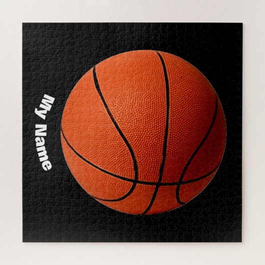 Basketball Ihr Name Puzzle (Horizontal)