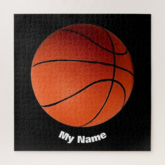 Basketball Ihr Name Puzzle (Vertikal)