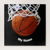 Basketball Ihr Name Puzzle (Vertikal)
