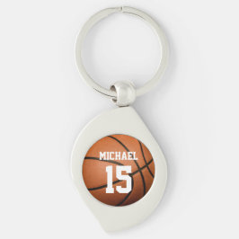 Basketball Ihr Name Schlüsselanhänger