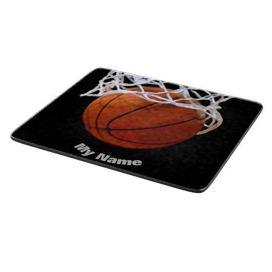 Basketball Ihr Name Schneidebrett (Ecke)