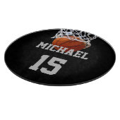 Basketball Ihr Name Schneidebrett (Ecke)