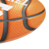 Basketball Ihr Name Schneidebrett (Ecke)