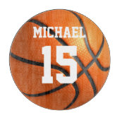 Basketball Ihr Name Schneidebrett (Vorderseite)