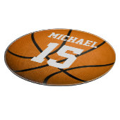 Basketball Ihr Name Schneidebrett (Ecke)