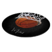 Basketball Ihr Name Schneidebrett (Ecke)