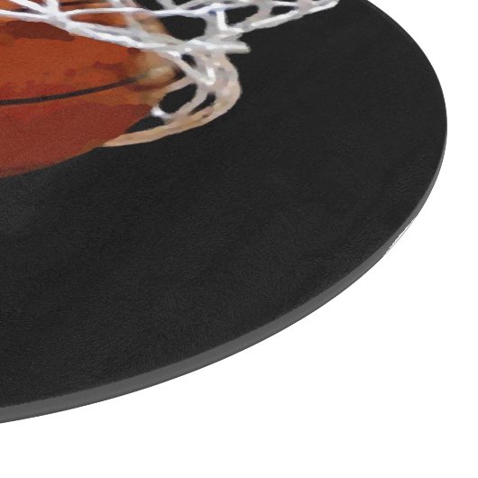 Basketball Ihr Name Schneidebrett (Ecke)