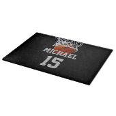 Basketball Ihr Name Schneidebrett (Ecke)