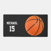 Basketball Ihr Name Schreibtischunterlage (Vorderseite)