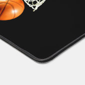 Basketball Ihr Name Schreibtischunterlage (Ecke)