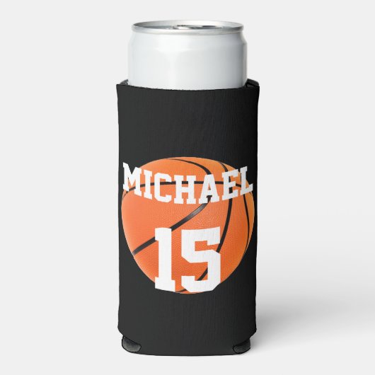 Basketball Ihr Name Selters Dosenkühler (Seltzer Vorderseite)