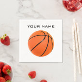 Basketball Ihr Name Serviette (Beispiel)
