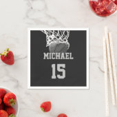 Basketball Ihr Name Serviette (Beispiel)