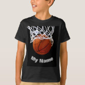 Basketball Ihr Name T-Shirt (Vorderseite)