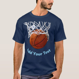 Basketball Ihr Name Text Nachricht Slogan Benutzer T-Shirt