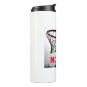 Basketball Ihr Name Thermosbecher (Nach links gedreht)