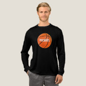 Basketball Ihr Name Tri-Blend Shirt (Volle Vorderseite)
