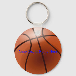 Basketball, Ihr Team-Name hier Schlüsselanhänger