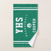 Basketball-Ikone, individueller Name & Schule, Tea Handtuch (Handtuch)