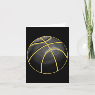 Basketball Illustration Black Gold Ball Design Str Karte