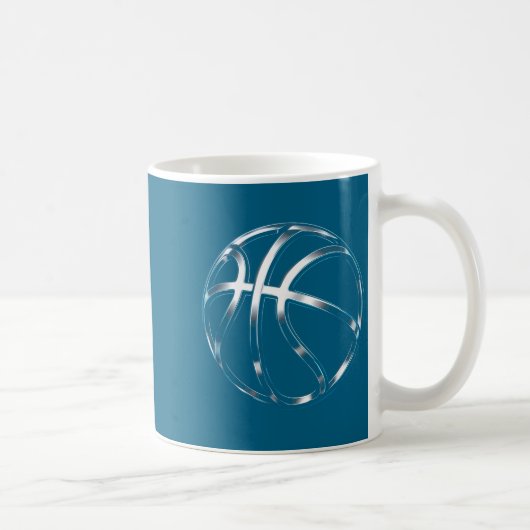 Basketball-Illustration Kaffeetasse (Rechts)