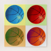 Basketball Illustration Malerei Pop Sport Puzzle (Horizontal)