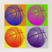 Basketball Illustration Malerei Pop Sport Puzzle (Vertikal)