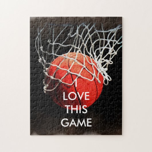 Basketball Illustration Malerei Sport Puzzle (Vertikal)