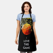 Basketball Illustration Malerei Sport Schürze (Getragen)