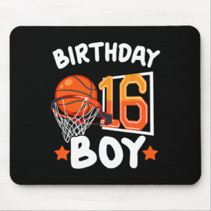 Basketball Im 16-jährigen 16. Geburtstag Junge Dek Mousepad