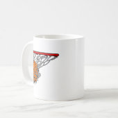 Basketball im Band Kaffeetasse (Vorderseite Links)