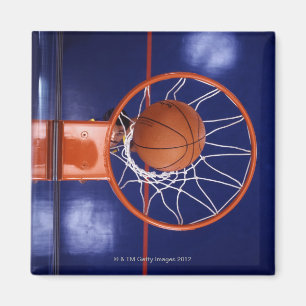 Basketball im Hocker Magnet