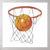 Basketball im Hocker Poster (Vorne)