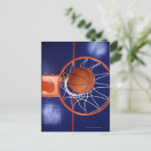 Basketball im Hocker Postkarte (Stehend Vorderseite)