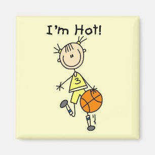 Basketball I'm Hot T-Shirts und Geschenke Magnet